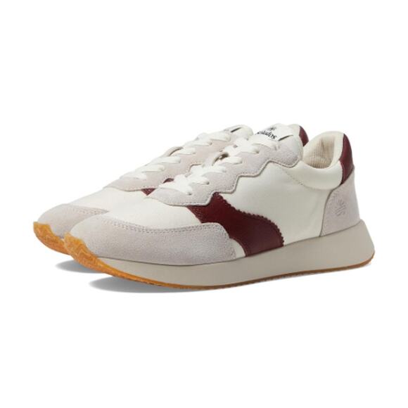 Soludos Women's Paradiso Retro Sneaker Size 11 White/Red/Wine NIB - Picture 1 of 11